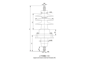 鋁法蘭硅橡膠套管12~36kV/315~630A