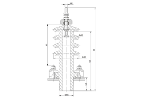 國網高壓套管10kV/100~400A穿纜式套管